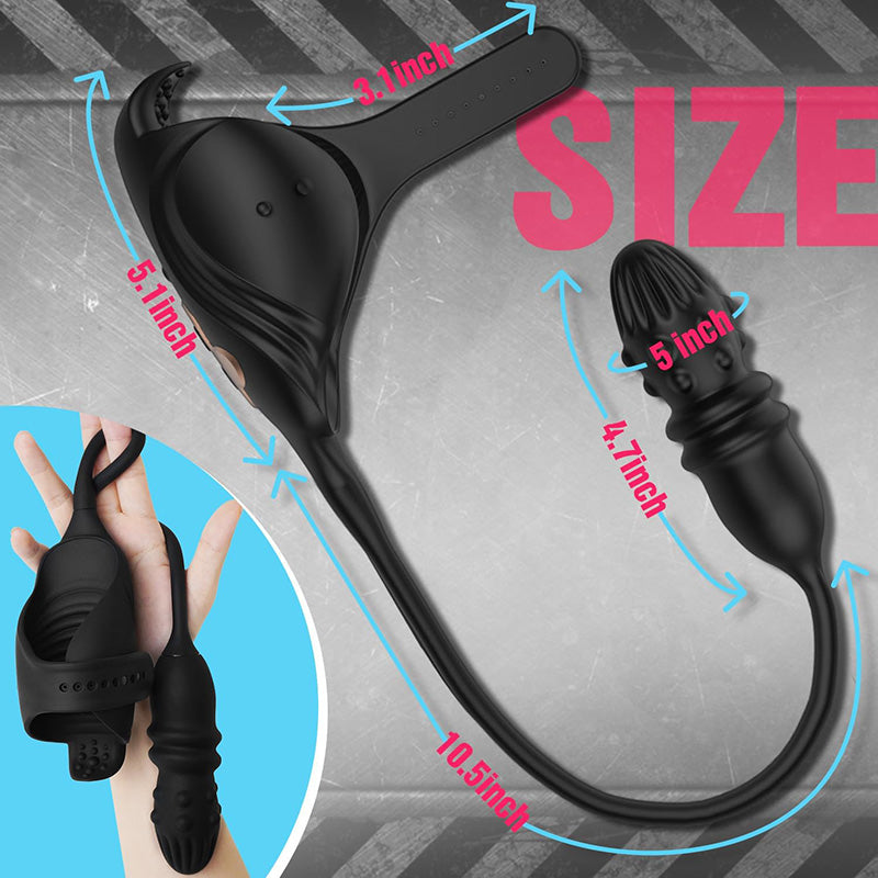 Arthur - Stimulateur de gland à mouvements de va-et-vient et à vibrations pour une stimulation intense du pénis et de l'anus