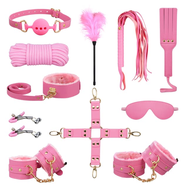 BDSM 11PCS - Kits de retenue en cuir 11 pièces