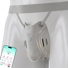 Charger l'image dans la galerie, Cage pénienne portable, ceinture de chasteté BDSM, appareil d'entraînement pour testicules avec 9 modes et contrôle via application