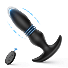 Charger l'image dans la galerie, Plug anal vibromasseur pour prostate avec 3 plis, 7 télescopiques et 7 vibrations