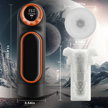 Charger l'image dans la galerie, Masturbâteur Homme Succion Automatique avec 10Mode de Vibration &amp; Poussée Silicone Sex Toys Oral Masculin Va &amp; Vient pour la Stimulation du Pénis Jouet Sexuel