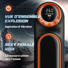 Charger l'image dans la galerie, Masturbâteur Homme Succion Automatique avec 10Mode de Vibration &amp; Poussée Silicone Sex Toys Oral Masculin Va &amp; Vient pour la Stimulation du Pénis Jouet Sexuel
