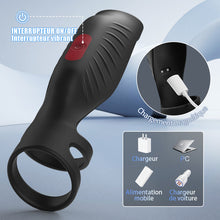 Charger l'image dans la galerie, 【Nouveaux produits】Anneau pénien à haute efficacité par vibration à 9 fréquences