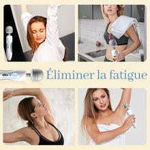 Charger l'image dans la galerie, Baguette magique portable et légère avec 8 vibrations et 9 vitesses Masseur pliable