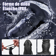 Charger l'image dans la galerie, Jouet anal réaliste pour prostate avec 9 modes de vibrations et double anneau pour une stimulat
