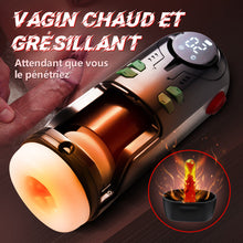 Charger l'image dans la galerie, 9 Poussée Vibrant Sucer Chauffage Masturbateur Cup