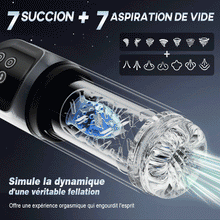 Charger l'image dans la galerie, 7 Suceur SPA double température Agrandisseur d'os 7 Massage rotatif à 360° Masturbateur