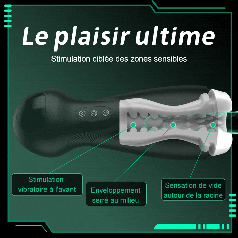 Evolution-8 Succion 10 Vibration One Touch Orgasm Digital Vacuum Masturbator