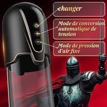 Charger l'image dans la galerie, Red Fury Armour – Pompe à pénis à 9 niveaux d'aspiration avec orifice rouge et tunnel texturé