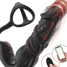 Charger l'image dans la galerie, Masseur de prostate 6 en 1 à poussée rapide avec télécommande et application