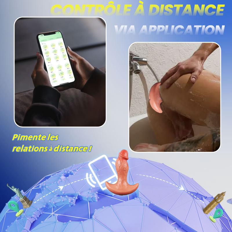 Levi – Plug anal / godemiché anal vibrant et rotatif à 360° avec APP & télécommande pour hommes et femmes