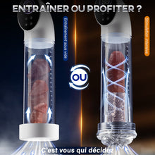 Charger l'image dans la galerie, 6 Pompe à pénis intelligente à succion pour agrandissement avec manchon transparent – 2 manchons en silicone &amp; 3