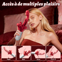 Charger l'image dans la galerie, nouveau vibromasseur 4 en 1 amélioré avec léchage de langue, mouvements oscillants, chauffage et stimulation du