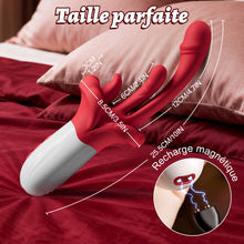 Charger l'image dans la galerie, nouveau vibromasseur 4 en 1 amélioré avec léchage de langue, mouvements oscillants, chauffage et stimulation du