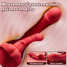 Charger l'image dans la galerie, nouveau vibromasseur 4 en 1 amélioré avec léchage de langue, mouvements oscillants, chauffage et stimulation du