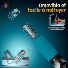 Charger l'image dans la galerie, Vortex Male Stroker - 4 niveaux d’aspiration puissants, mode boost à un bouton, facile à nettoyer avec lubrifiant offert