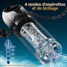 Charger l'image dans la galerie, Vortex Male Stroker - 4 niveaux d’aspiration puissants, mode boost à un bouton, facile à nettoyer avec lubrifiant offert