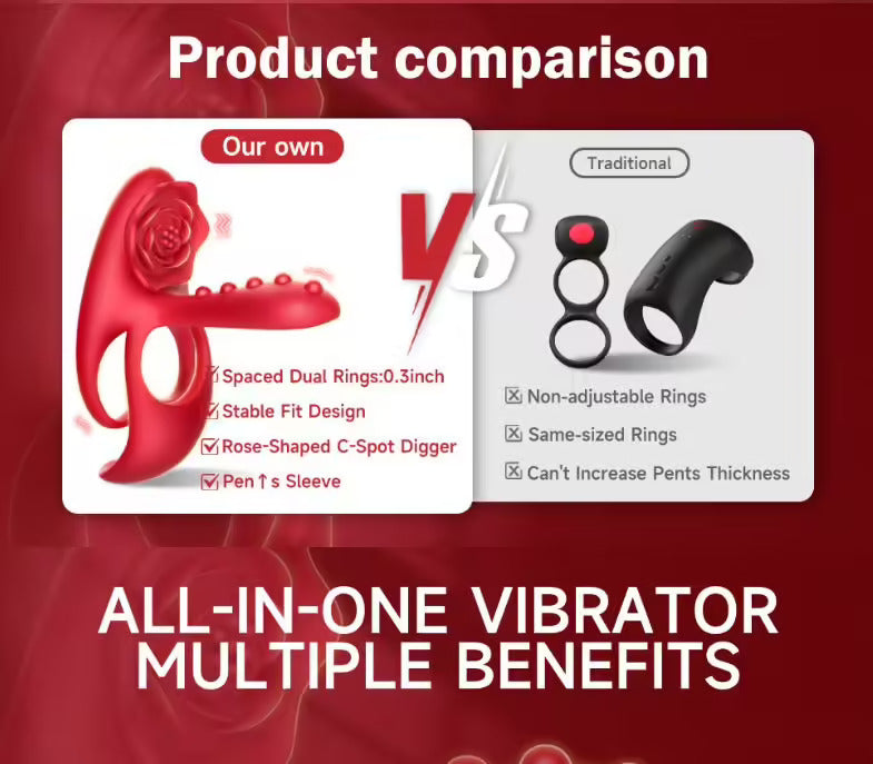 3 en1 Anneau à pénis Jouet sexuel extrême pour couple Vibrateur pour pénis avec 10 modes de vibration pour femme Stimulateur clitoridien Cockring Jouet sexuel pour homme Erection prolongée Massage périnéal Anneaux à pénis