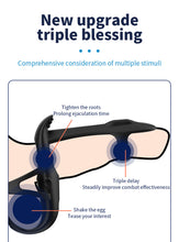 Charger l'image dans la galerie, 12 Vibration Masseur de Pénis Pour Couple Cockring