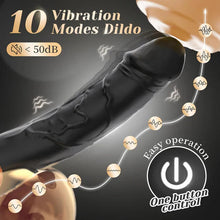 Charger l'image dans la galerie, Vibromasseur anal 2 en 1, gode, masseur de prostate et plug anal avec 10 modes de vibration