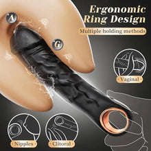 Charger l'image dans la galerie, Vibromasseur anal 2 en 1, gode, masseur de prostate et plug anal avec 10 modes de vibration