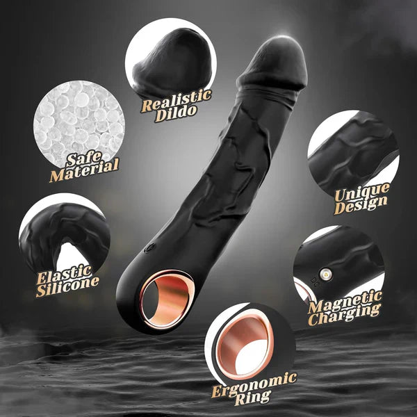 Vibromasseur anal 2 en 1, gode, masseur de prostate et plug anal avec 10 modes de vibration