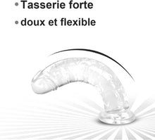 Charger l'image dans la galerie, Gode realiste de 18 cm pour femme, souple et adapté aux débutants. Doté d'une gode ventouse, idéal pour femmes et couples. Jouet sexuel pour adultes offrant des plaisirs intenses sex toys