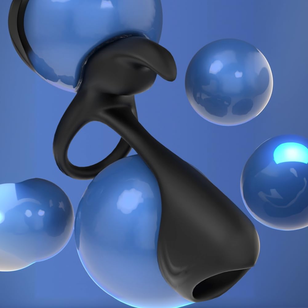 Vibrateurs anneau Pénien, Vibrateurs anaux pour homme Stimulateur de massage de la Prostate avec 10 modes de Vibration Télécommande Vibrant Cockring Anal Plug Jouets sexuels pour hommes Couples