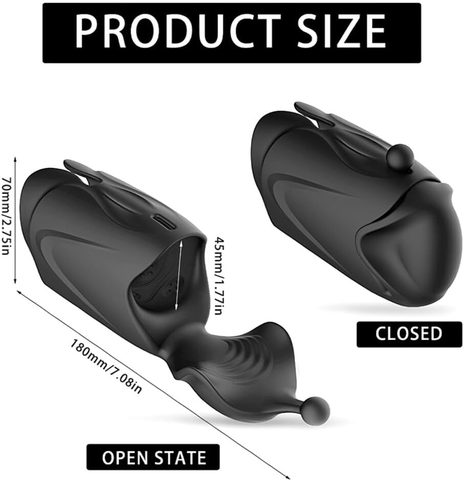 Vibromasseurs Homme, Automatique Masturbateurs Masculins avec 10 Vibrations, Sexes Plaisir Homme Réaliste, Stimulation du Pénis， Masturbateur Electrique, Jouet Sexuel