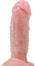 Charger l'image dans la galerie, Manchons de Pénis en Silicone Gaines de Pénis à Stimulation Intensive de Particules Transparentes Retarder L'éjaculation Améliorer La Couverture D'agrandissement Du Coq D'érection (jeu de 4)