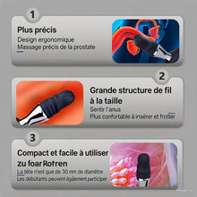 Charger l'image dans la galerie, 3 en 1 Électro Choc Vibrateur Anal Ance Bague de Pénis Stimulateur de Prostate avec 10 Fonctions de Vibration Télescopique &amp; 3 Modes d'Électrostimulation, Masseur Anal SM Extrême Jouet Sexuel pour Homme en Solo