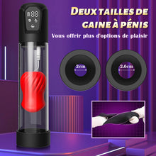 Charger l'image dans la galerie, Red lips-Pompe à pénis 7 succion 5 vibration, Avec 2 Gaines silicones interchangeables