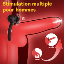Charger l'image dans la galerie, Anneau Penien Vibrant Sex Toýs Homme Couple - Anneaux de Pénis avec Vibromasseur Bullet, Anneau Vibrant Pénis Homme avec 10 Modes de Vibration pour Stimulation Testicules Clitoris Sex Toys Couple