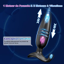 Charger l'image dans la galerie, Plug Anus Vibromasseurs Sex Toys - Masseurs de Prostate Vibrant Sex Toýs Couple Homme, Vibrateur Anal Télécommandé Gode Homme pour Gay Sextoyse Couple Plaisir Homme Sex avec 9 Poussée &amp; Vibration