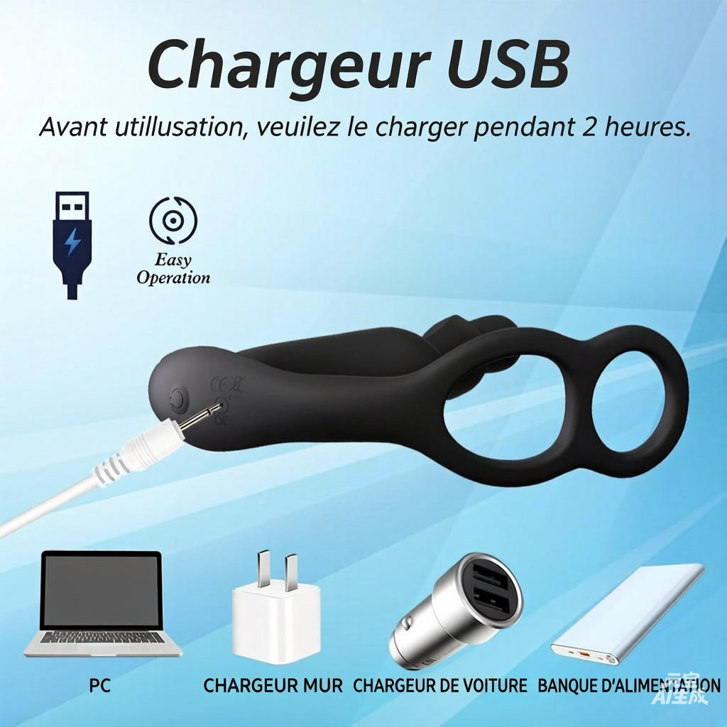 Vibromasseurs anaux à 3 moteurs pour la stimulation de la prostate chez l'homme, avec anneau pénien, plug anal, jouets sexuels, vibromasseurs, godes, jouets sexuels en silicone pour hommes et femmes