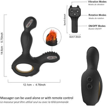 Charger l'image dans la galerie, Masseur Prostatique télécommandé Vibrant pour Homme - Vibromasseur sex toýs Masculin Stimulateur de Prostate, Point P, Plaisir Anal, Périnée: Silicone, Waterproof, Rechargeable