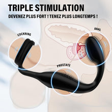 Charger l'image dans la galerie, Vibromasseurs Sex Toys Couple - Anneau Penien Homme Toýs Pénis Vibrant Retardant d'éjaculation avec 10 * 10 Modes de Vibration, Sextoyse Plug Anal pour Gay Stimulateur Prostate,Masculins Plugs Anus