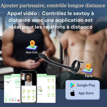 Charger l'image dans la galerie, Sextoys plug anal - 5 EN 1 APP Masseurs de Prostate Vibrant avec Anneaux de Pénis - 10 Modes de Vibration -Télécommandé -Jouets Sexuels pour la Stimulation Anale Couple, Étanche