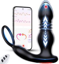 Charger l'image dans la galerie, Sex Toys Anals Vibromasseurs, 3 EN 1 Masseurs de Prostate Vibrant Plug Anal Sextoy Homme Sex Stimulateur Gode Sex Toys avec Anneau Vibrant, AI-Chat APP Télécommandé Sex Toýs Jouet Sexualité Couple