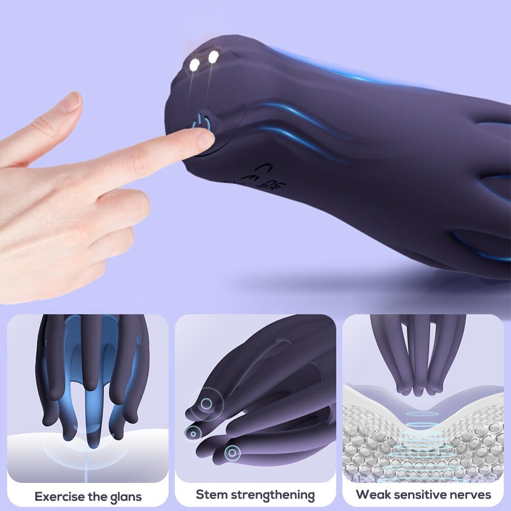 Masturbeuse Homme, Masturbateurs Masculins Masturbâteur Homme Mains Libres Automatique avec 10 Modes Vibration, Sex Toys Sexmasturbâteur Homme Vaginette Ultra Réaliste