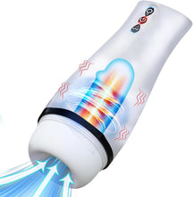Charger l'image dans la galerie, Masturbateurs Masculins Sex Toýs Homme - Masturbateur Homme avec 10 Succion &amp; Vibration &amp; Échappement, Masturbâteur Homme Mains Llibres avec 3D Vaginette Ultra Réaliste, Sex Toys Homme