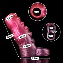 Charger l'image dans la galerie, Gaines pour Pénis Tentacule, Manchon Penis Ouvert avec Anneau Testiculaire, Agrandisseur de Pénis Réutilisable, Retardateur Éjaculation, Sex Toýs Homme pour Couple Plaisir
