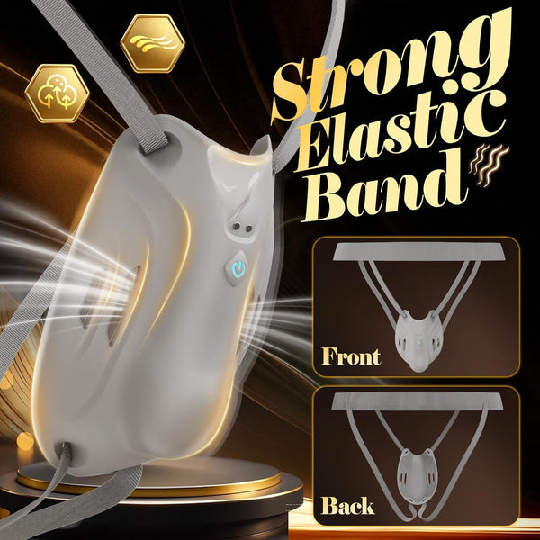 Cage pénienne portable, ceinture de chasteté BDSM, appareil d'entraînement pour testicules avec 9 modes et contrôle via application