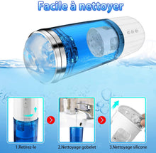 Charger l'image dans la galerie, Masturbeuse Homme，Masturbateurs Masculins，Avec 10 Modes de Vibration et 5 Modes de Succion ，Piston Rétractable et rotatif au Niveau du Gland，Masturbateur Automatique