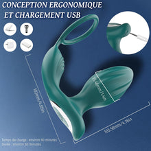 Charger l'image dans la galerie, Plug Anus Vibromasseurs avec Anneau Pénien Sex Toys - Vibrateur Anal 10 modes, Prostate Vibrant Sex Toýs Couple Homme, Gode Homme pour Gay Sextoyse Couple Plaisir Homme avec Telecommande APP