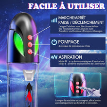 Charger l'image dans la galerie, Pompe à Pénis Sex Toýs Homme - Pompe d'agrandissement du Pénis avec 4 Pression et 4 Modes D'aspiration,Pompe à Pénis Électrique Masturbateurs Masculins Sex Toys pour Hommes Pompe a Pénis pour Homme
