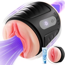 Charger l'image dans la galerie, Masturbateurs Masculins Sex Toys Masturbeuse Homme, Masturbâteur Homme Mains Libres avec 7 Modes de Vibration, 2 Moteurs Masturbateur Vaginette Sextoy Homme