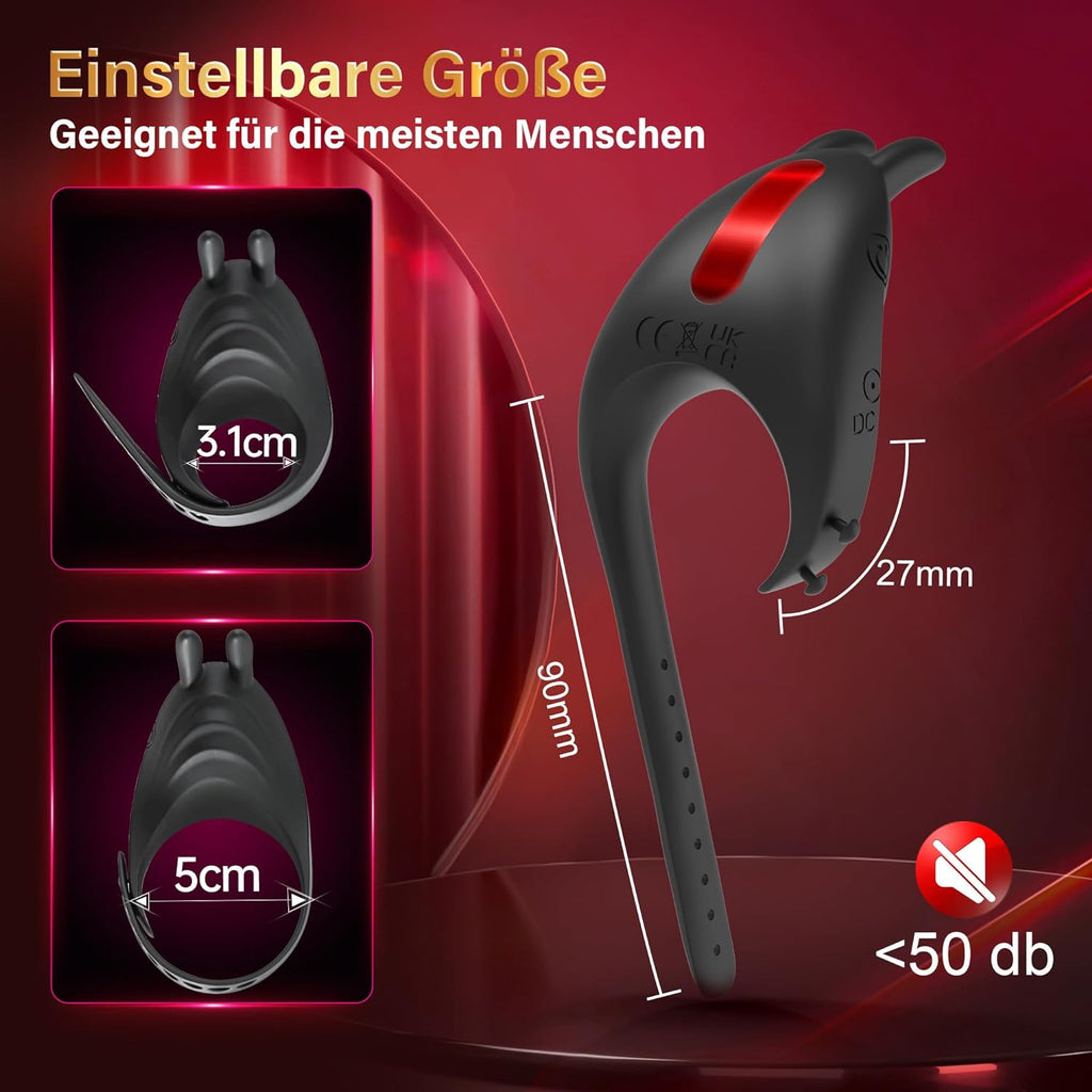 Sex Toys Anneau Penien - Anneau Homme Sextoyse Homme Sex et Rabbit, 7 Modes Sextoyse Couple Plaisir Anneaux de Pénis, Sextoy Anneau Vibrant Pénis Clitoridienne Sex Toyspour Pour Homme Sex Toýs Couple