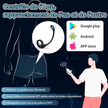 Charger l'image dans la galerie, Plug Anal Vibromasseur Sex Toys - Anneau Penien Gode Homme pour Gay Toýs Femme Couple Plaisir Sextoy avec App et 10 Modes de Vibration, Anneaux Vibrant Pénis Sextoyse Sex Masculins Anals Plugs Anus