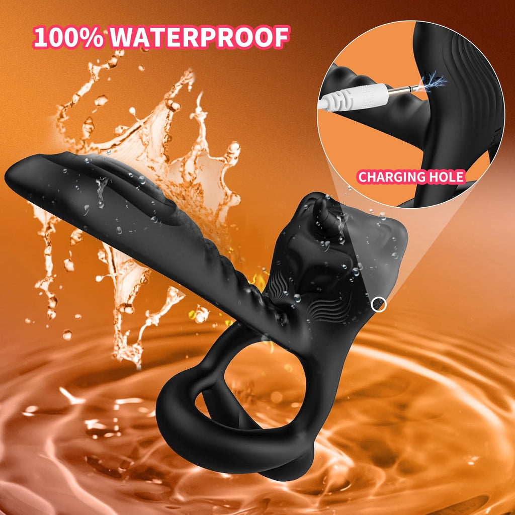 Anneau Penien - Anneau Homme Vibrant Sex Toýs Femme Homme, 12 Modes Sextoyse Homme Sex Toys, Anneaux de Pénis Sextoyse Couple Plaisir, Sex Toyspour Pour Homme, Anneau Vibrant Pénis Clitoridienne